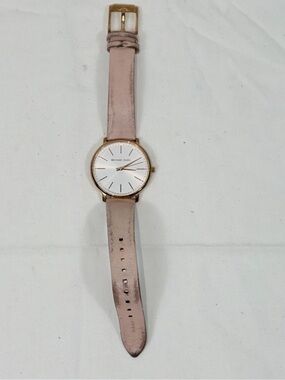 Michael Kors Pyper MK2741 Women's Rose Gold Pink Leather Analog Dial Watch 38mm